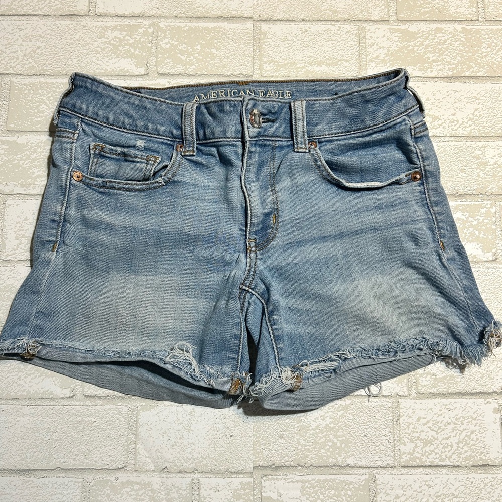 American Eagle Outfitters Light Blue Jean Shorts